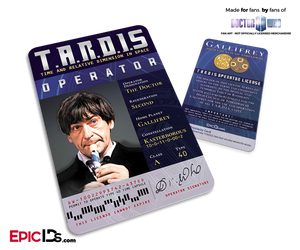 TARDIS 'Doctor Who' Operator License - (02) The Second Doctor - Epic IDs