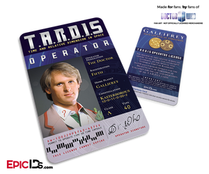 TARDIS 'Doctor Who' Operator License - (05) The Fifth Doctor - Epic IDs