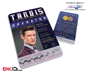 TARDIS 'Doctor Who' Operator License - (11) The Eleventh Doctor - Epic IDs