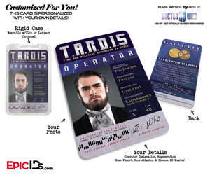 TARDIS 'Doctor Who' Operator License [Photo Personalized] - Epic IDs