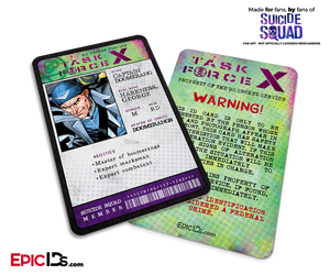 Task Force X 'Suicide Squad' Classic Comic ID Card - Captain Boomerang / George Harkness