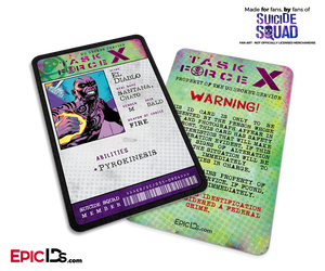 Task Force X 'Suicide Squad' Classic Comic ID Card - El Diablo / Chato Santana