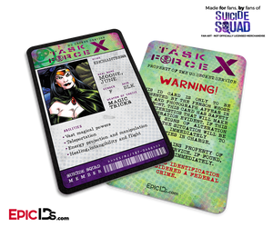 Task Force X 'Suicide Squad' Classic Comic ID Card - Enchantress / June Moone