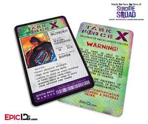 Task Force X 'Suicide Squad' Classic Comic ID Card - Slipknot / Christopher Weiss