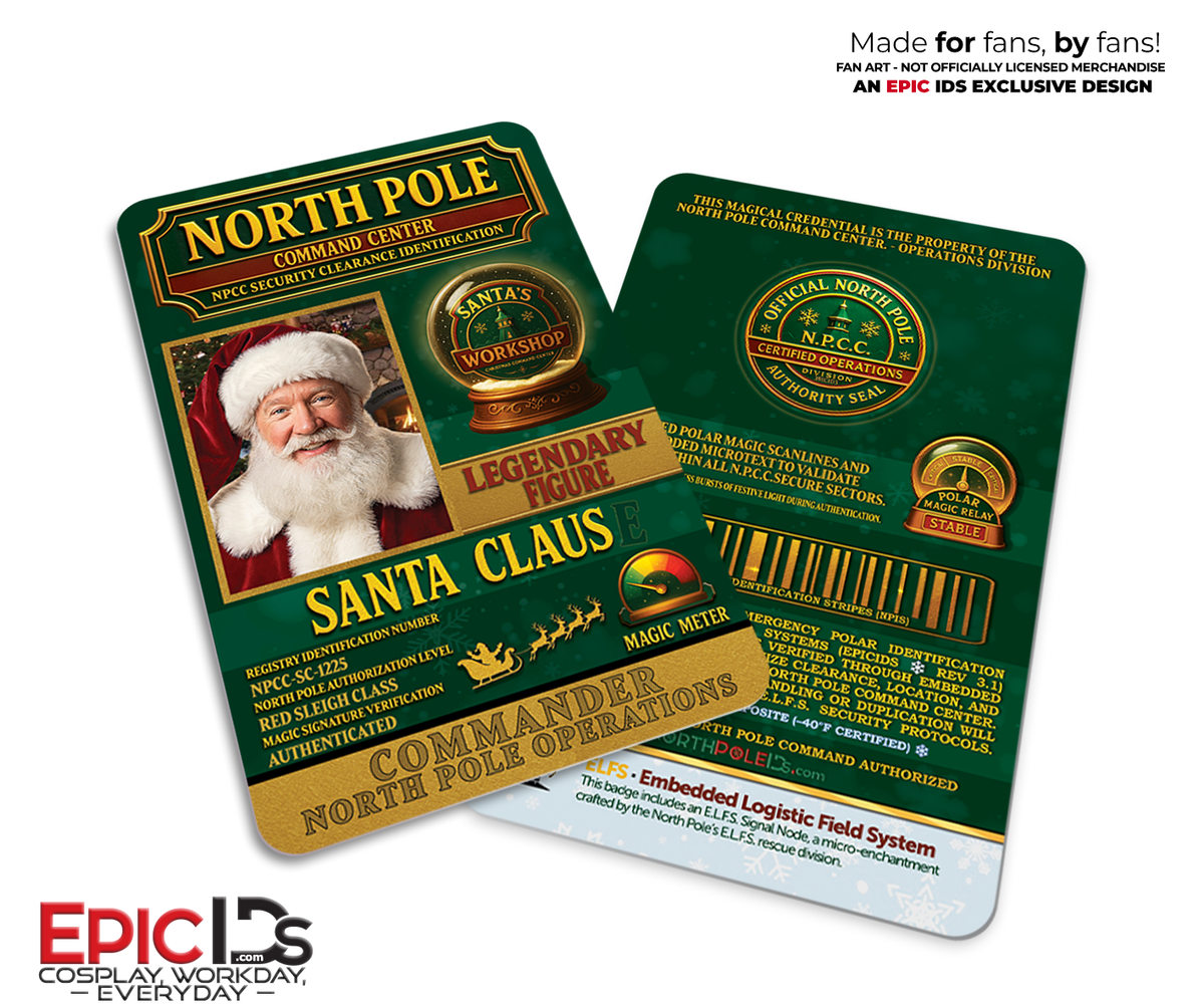 Santa Claus NPCC ID Badge — The Santa Clause — Christmas Cheer