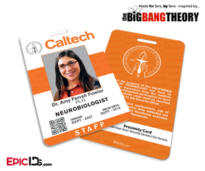 The Big Bang Theory Inspired Caltech Staff ID — Amy Farrah Fowler