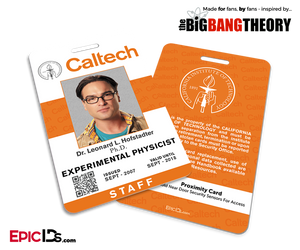 The Big Bang Theory Inspired Caltech Staff ID — Leonard Hofstadter