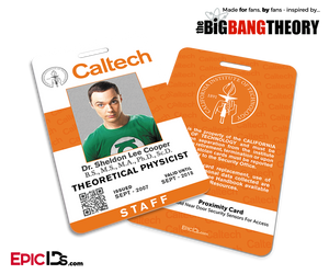The Big Bang Theory Inspired Caltech Staff ID — Sheldon Cooper