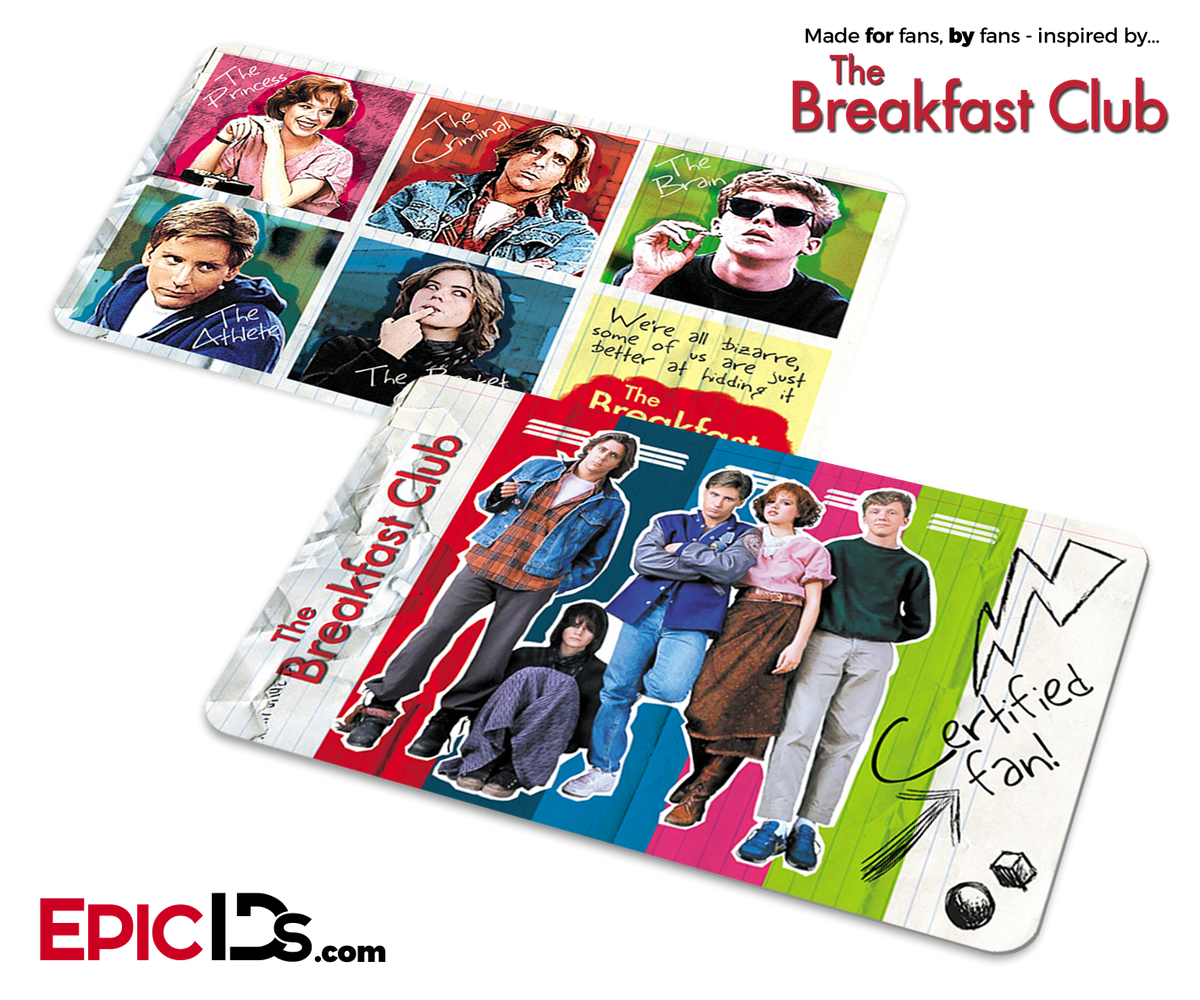 The Breakfast Club Inspired Certified Fan Card - Epic IDs