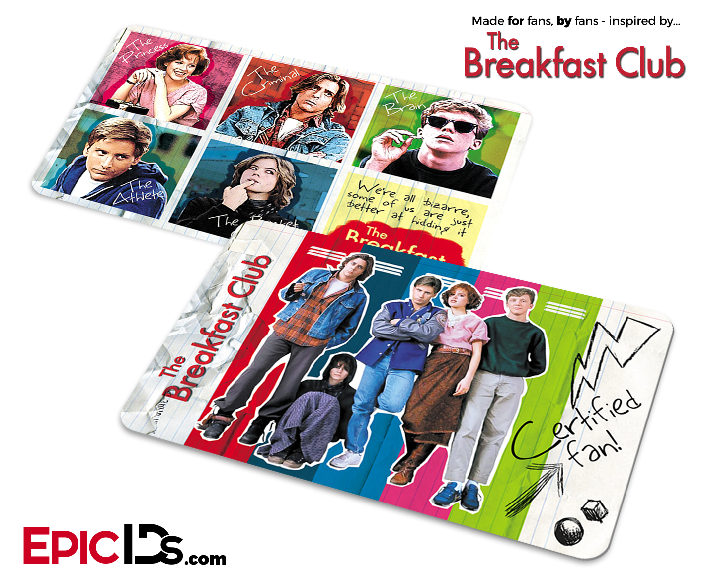 The Breakfast Club Inspired Certified Fan Card - Epic IDs