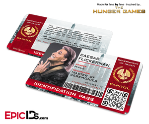 The Hunger Games Inspired Capitol Identification Card - Caesar Flickerman
