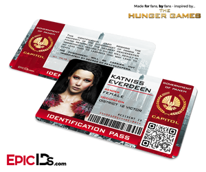 The Hunger Games Inspired Capitol Identification Card - Katniss Everdeen