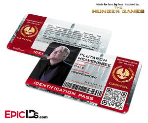 The Hunger Games Inspired Capitol Identification Card - Plutarch Heavensbee