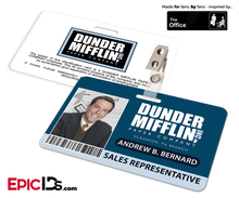 The Office Inspired — Dunder Mifflin Employee ID Badge — Andy Bernard