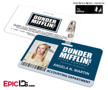 The Office Inspired — Dunder Mifflin Employee ID Badge — Angela Martin