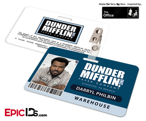 The Office Inspired — Dunder Mifflin Employee ID Badge — Daryl Philbin