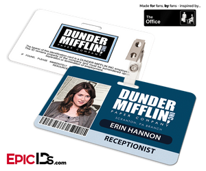 The Office Inspired — Dunder Mifflin Employee ID Badge — Erin Hannon