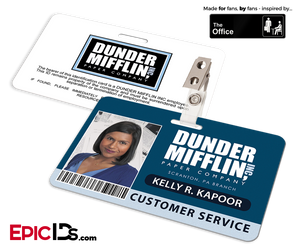 The Office Inspired — Dunder Mifflin Employee ID Badge — Kelly Kapoor