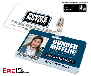 The Office Inspired — Dunder Mifflin Employee ID Badge — Pam Beesley