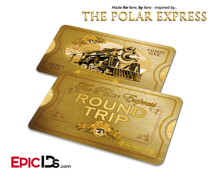 The Polar Express Inspired North Pole Train Ticket (Card)