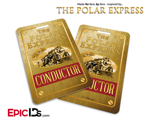 The Polar Express Inspired Train Conductor ID Card - Epic IDs