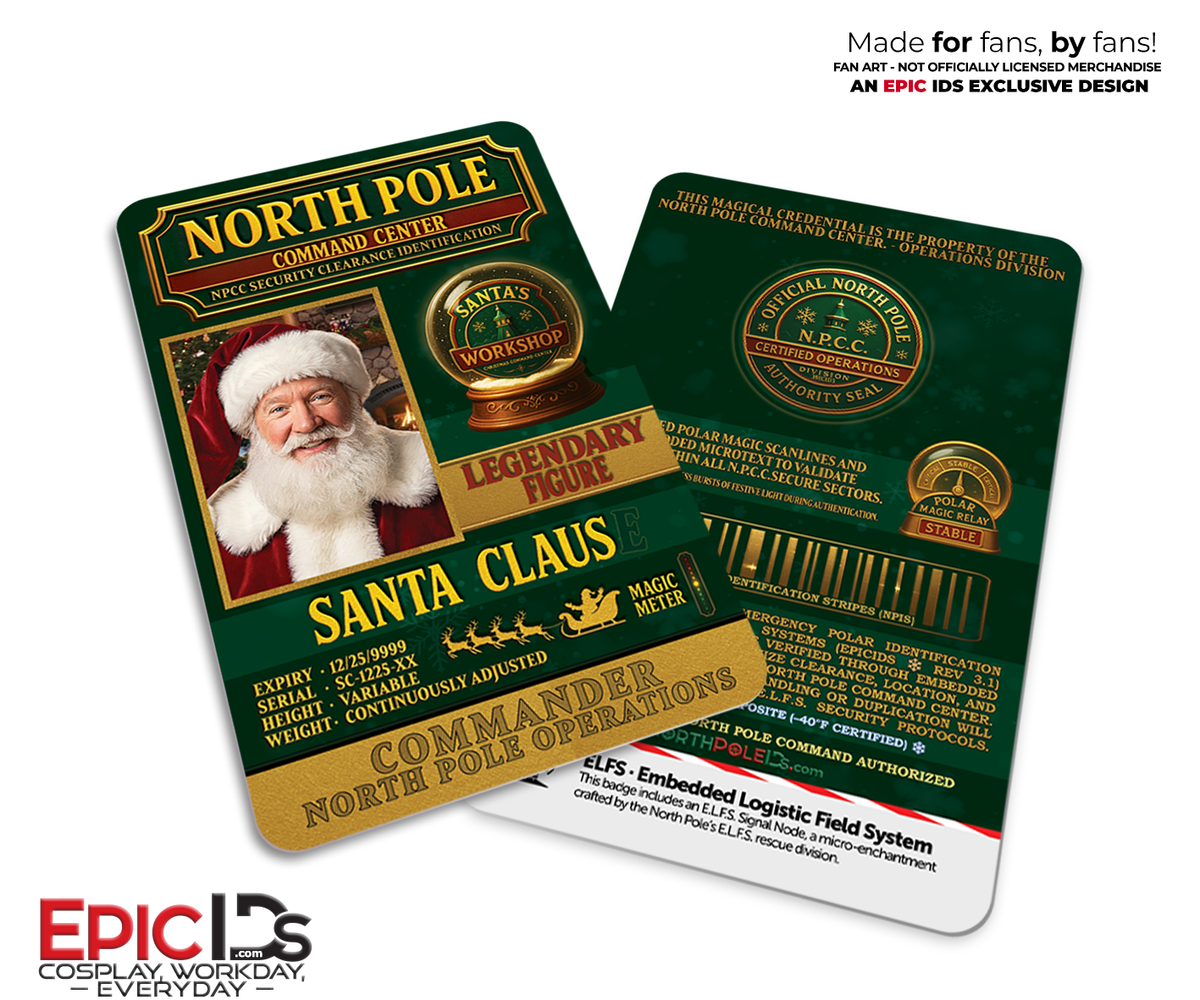Santa Claus NPCC ID Badge — The Santa Clause — Christmas Cheer
