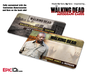 The Walking Dead Convention Attendee Wallet Sized Autograph Cards (3-Pack)