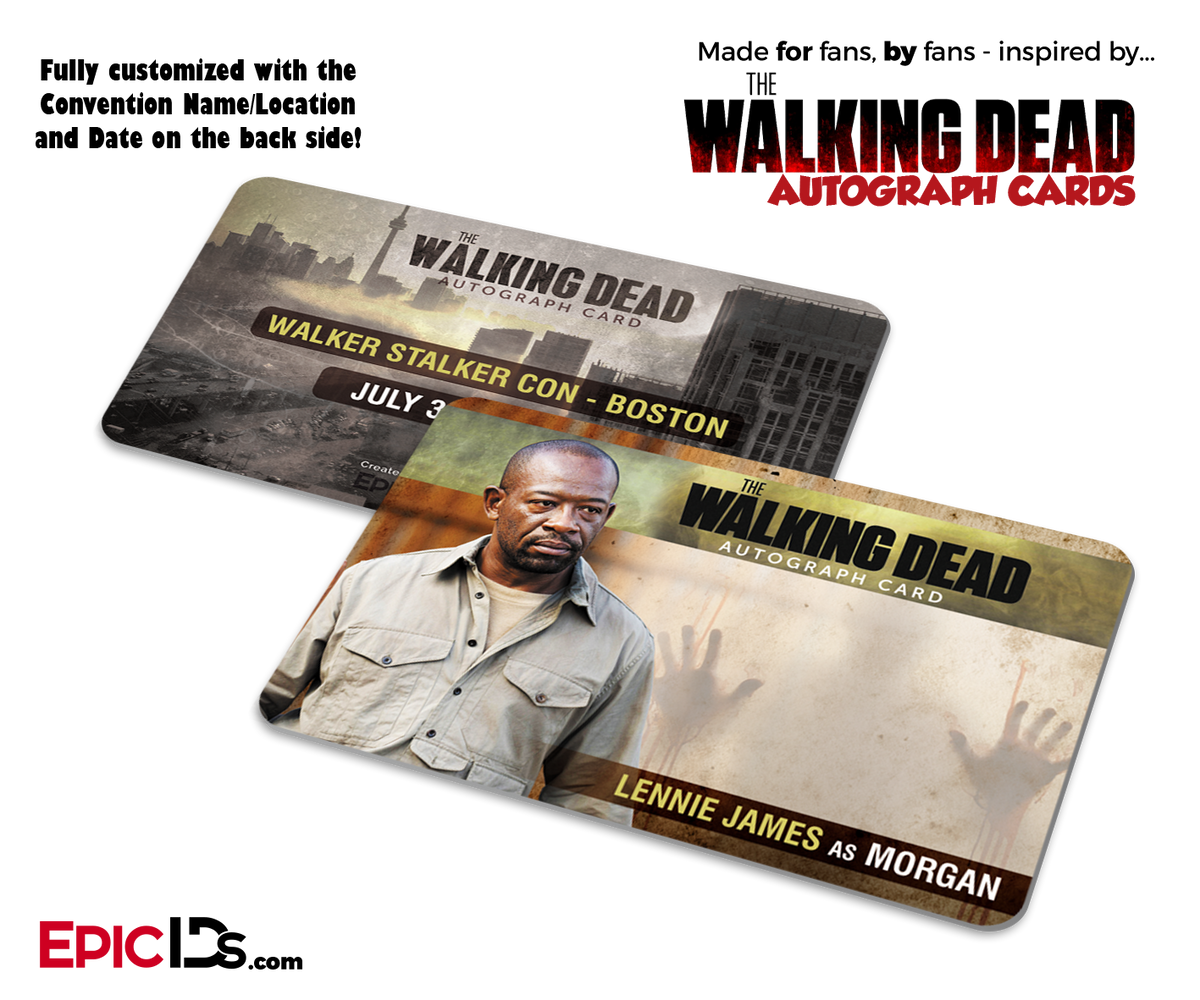 The Walking Dead Convention Attendee Wallet Sized Autograph Cards (3-Pack) - Epic IDs
