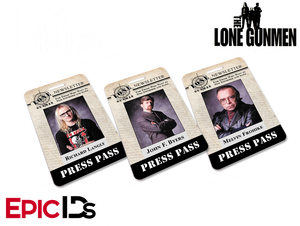 The X-Files / The Lone Gunmen Inspired TLG Newsletter Press Pass Collection (3-Pack)