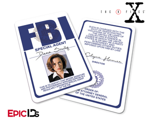 The X-Files Inspired (Classic Edition - Style 2) Dana Scully FBI Special Agent ID - Epic IDs