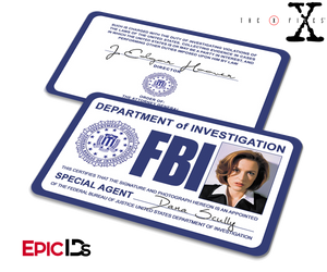 The X-Files Inspired (Classic Edition) Dana Scully FBI Special Agent ID