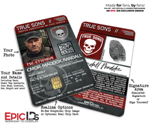 True Sons Operative ID — The Division Cosplay Prop — Photo Personalized