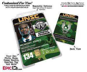 UNSC HALO United Nations Space Command Spartans Cosplay ID Badge [Photo Personalized] - Epic IDs