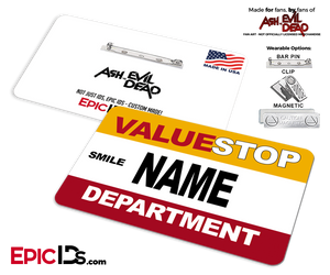 ValueStop 'Ash vs Evil Dead' Cosplay Replica Name Badge [Personalized] - Epic IDs
