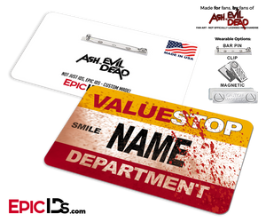 ValueStop 'Ash vs Evil Dead' Cosplay Replica Name Badge [Personalized] - Epic IDs