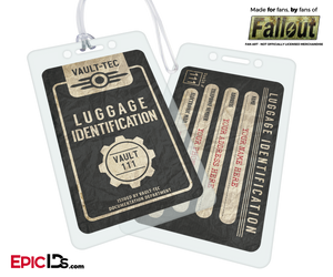 Vault Dweller/Wasteland Explorer 'Fallout' Luggage ID Tag [Personalized] - Epic IDs