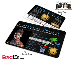 Kingdom of Wakanda Passport Card (Inspired by Black Panther) - Shuri