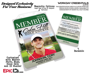 Workday Credentials - Cedar Hill Golf Course Membership ID Card [Pre-Approval Required]