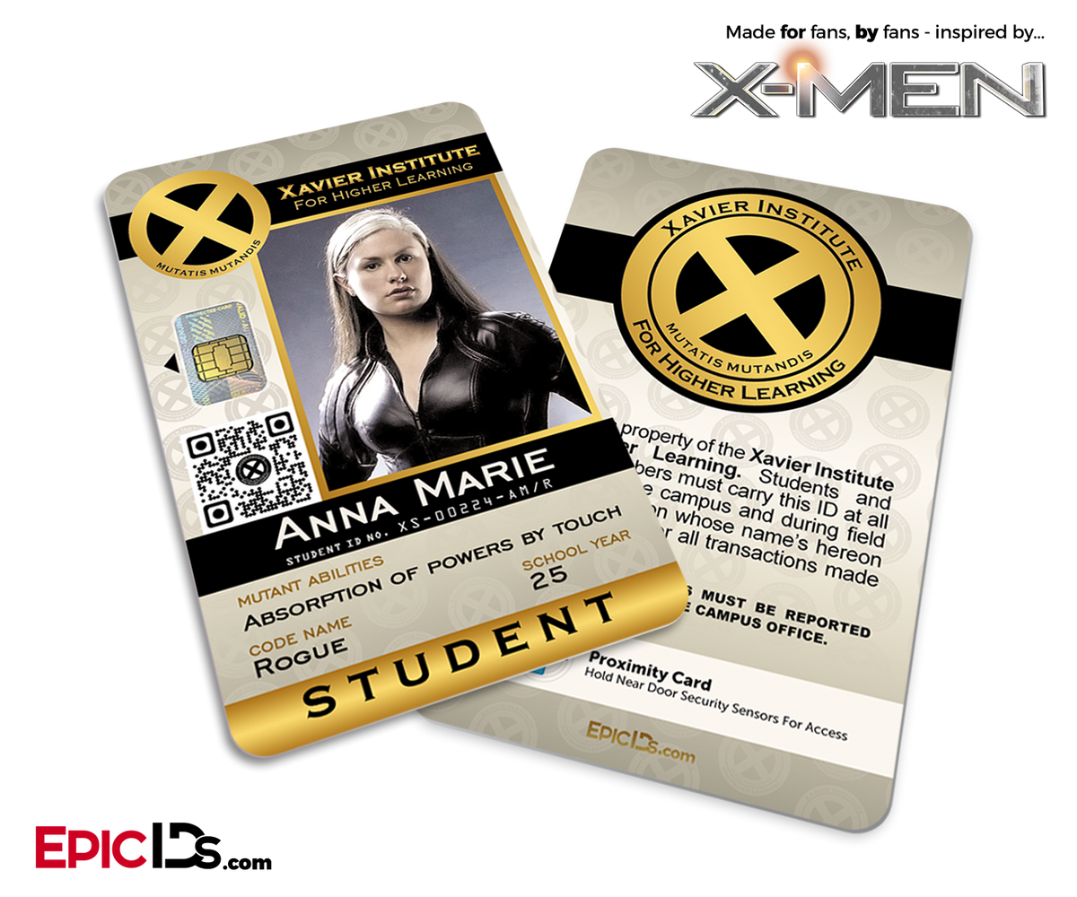 Xavier Institute For Higher Learning &#39;X-Men&#39; Student ID Card - Anna Marie / Rogue - Epic IDs