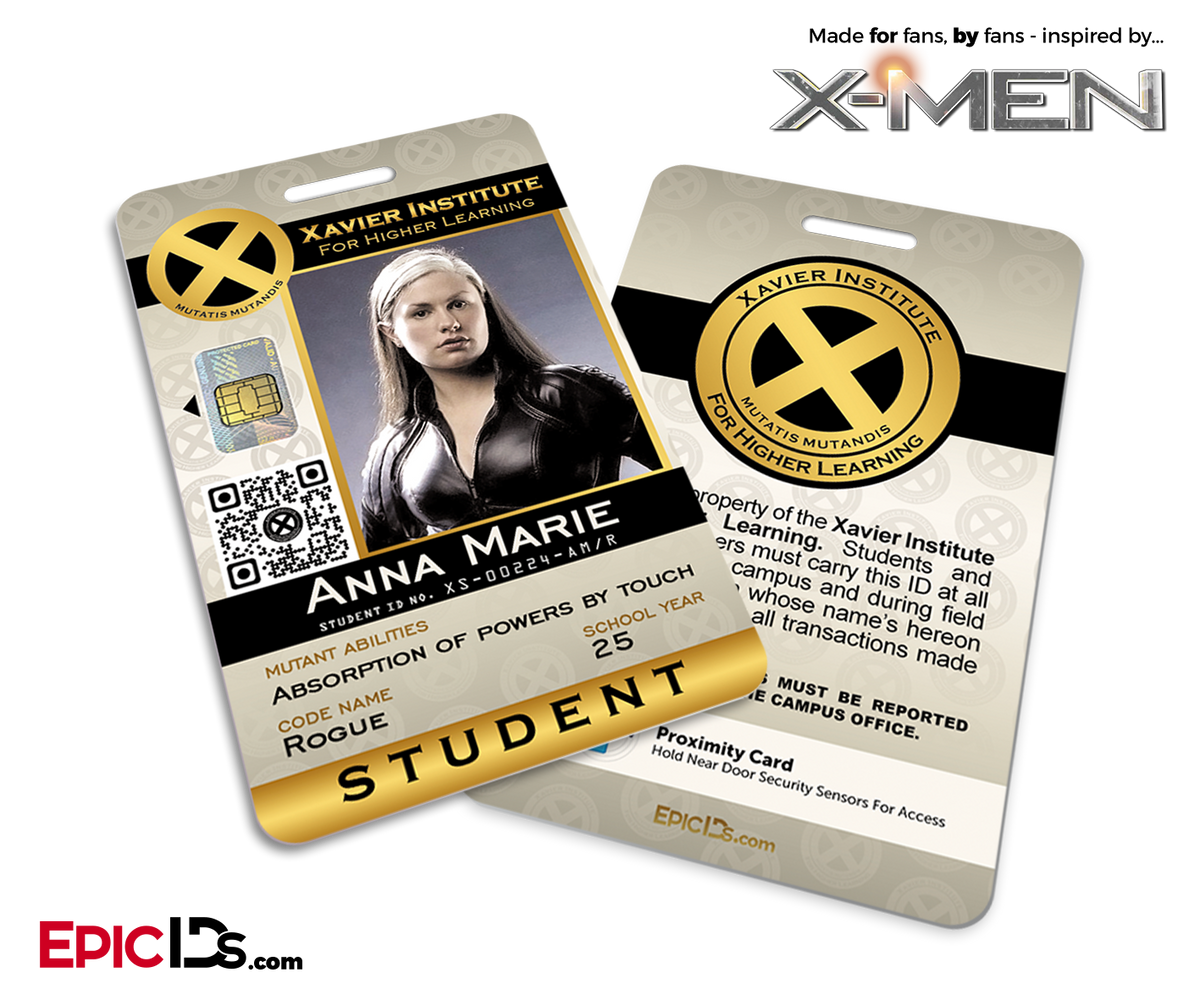 Xavier Institute For Higher Learning &#39;X-Men&#39; Student ID Card - Anna Marie / Rogue - Epic IDs