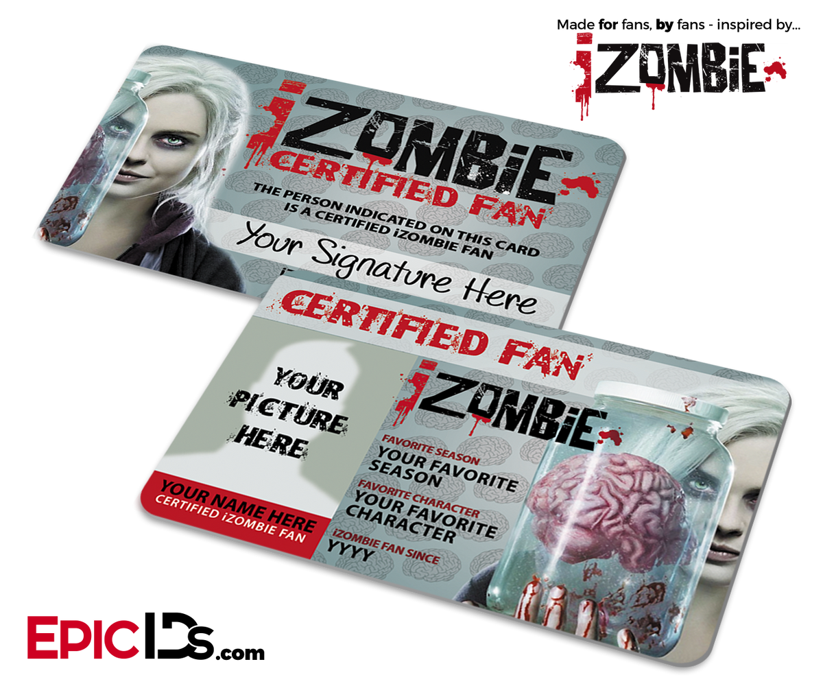 iZombie Certified Fan ID Card [Photo Personalized] - Epic IDs