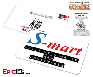 S-Mart Ash Williams 'Army of Darkness' Cosplay Replica Name Badge