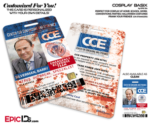 CCE - Center for Contagions and Epidemics CDC Themed Cosplay ID Badge [Photo Personalized]