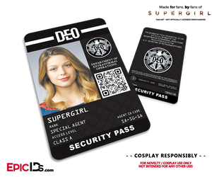 Supergirl TV Series Inspired Department of Extranormal Operations (DEO) Security ID - Supergirl