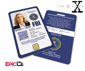 The X-Files Inspired (Modern Edition - Style 2) Dana Scully FBI Special Agent ID