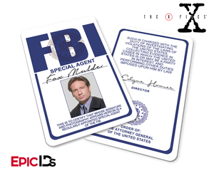 The X-Files Inspired (Classic Edition - Style 2) Fox Mulder FBI Special Agent ID