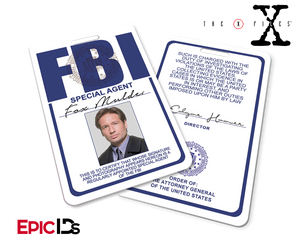 The X-Files Inspired (Classic Edition - Style 2) Fox Mulder FBI Special Agent ID