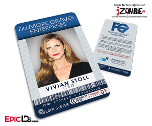 Fillmore Graves Enterprises 'iZombie' Cosplay Employee ID - Vivian Stoll