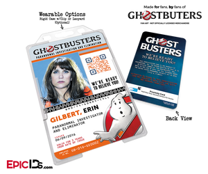 Ghostbusters Reboot Paranormal Investigation Cosplay Name Badge/ID Card - Erin Gilbert