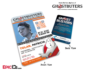 Ghostbusters Reboot Paranormal Investigation Cosplay Name Badge/ID Card - Patricia (Patty) Tolan